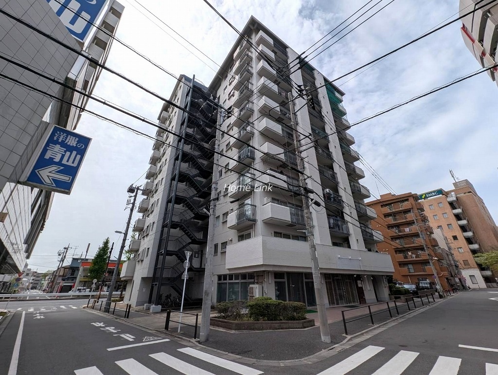 高島平グロリアハイツ　角地に立地